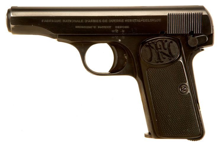 Deactivated WWII Era FN Browning Model 1910 pistol